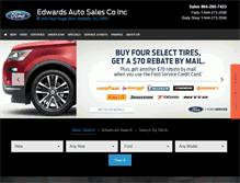 Tablet Screenshot of edwardsautosales.net